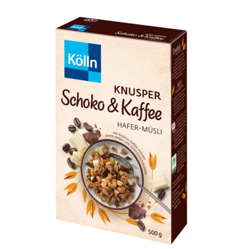 Kölln Knusper Schoko & Kaffee Hafer-Müsli 500g