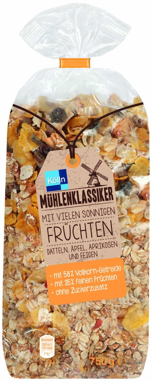 Kölln Mühlenklassiker mit vielen sonnigen Früchten 750g