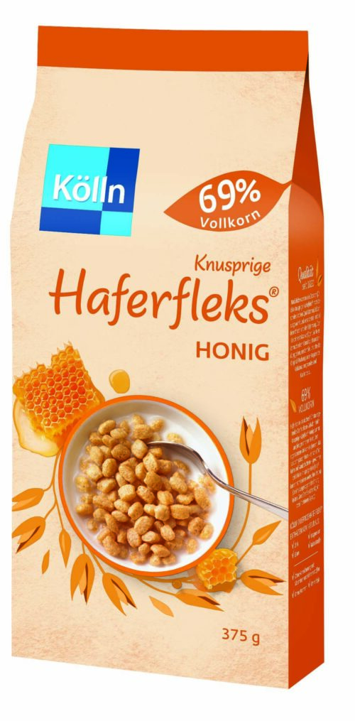 Kölln Vollkorn Haferfleks Honig 375g