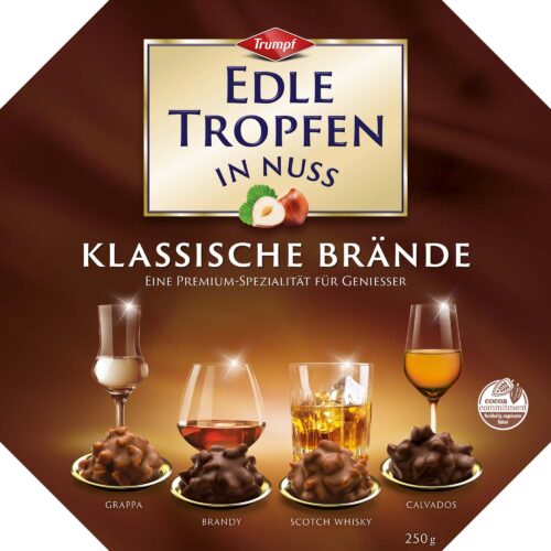 Trumpf Edle Tropfen in Nuss Klassische Brände 250g