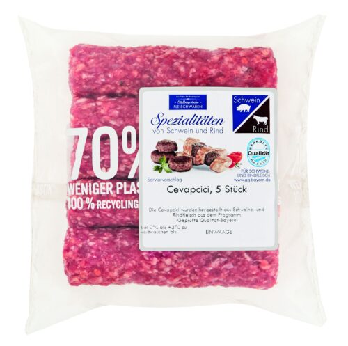 4001034008877 Cevapcici roh Flowpack 300g