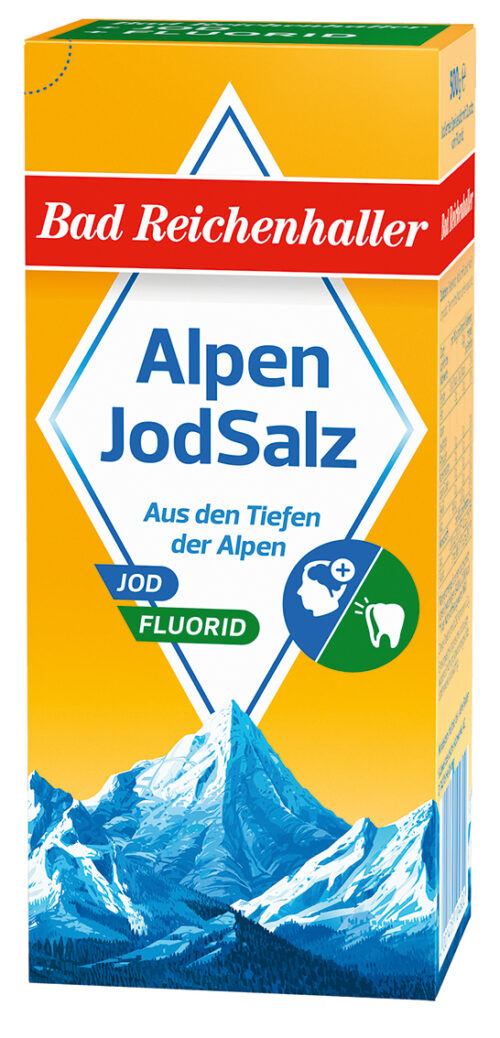 Bad Reichenhaller Alpen Jod Salz + Fluorid 500g
