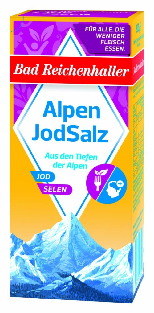 Bad Reichenhaller Alpen Jod Salz + Selen 500g