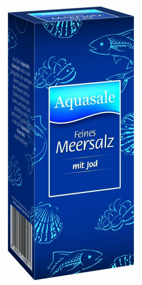 Aquasale Meersalz fein mit Jod 500g