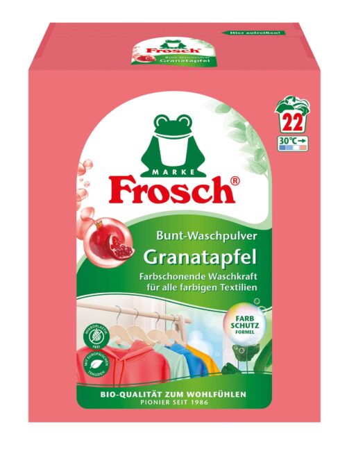 Frosch Bunt Waschpulver Granatapfel 22WL 1,45kg