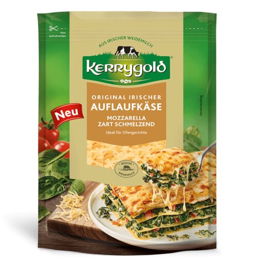 Kerrygold irischer Auflaufkäse Mozzarella gerieben 40% 150g