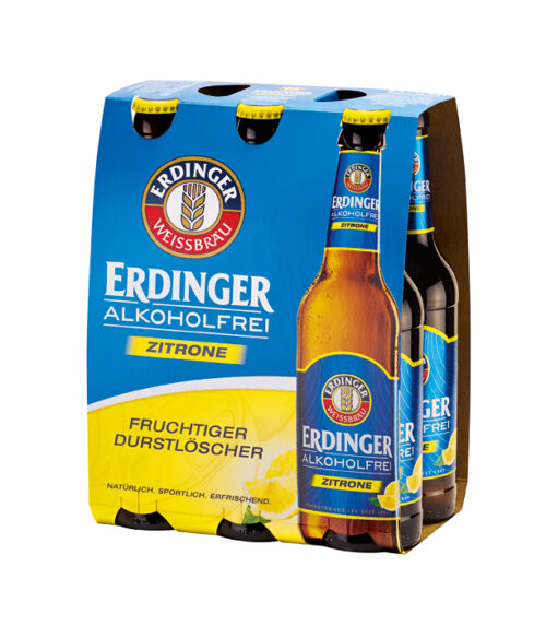 Erdinger Weißbier Alkoholfrei Zitrone 6x0,33l