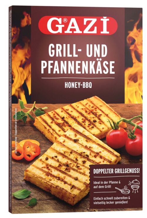 Gazi Grill- und Pfannenkäse Honig BBQ 45% 2x100g