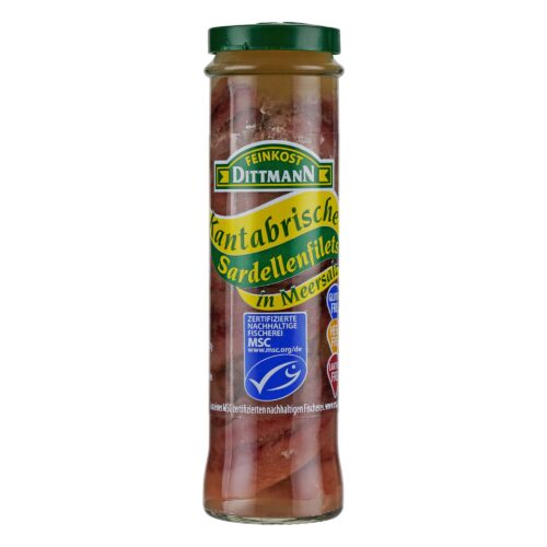 Feinkost Dittmann Kantabrische Sardellen in Meersalz 55g