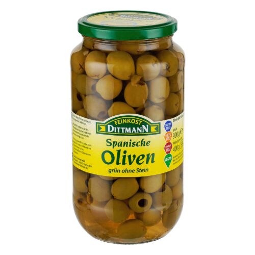 Feinkost Dittmann Spanische Oliven Grün ohne Stein 900g