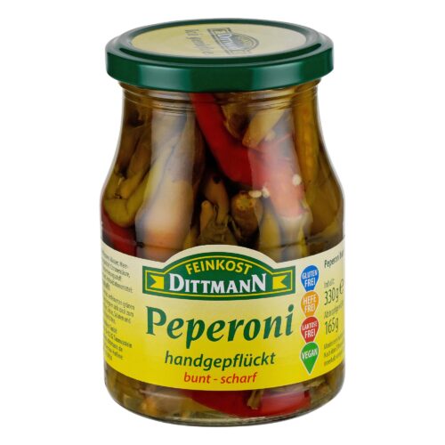 Feinkost Dittmann Peperoni bunt scharf 330g