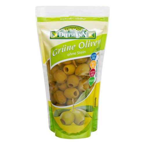Feinkost Dittmann Grüne Oliven ohne Stein 270g