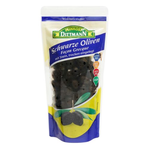 Feinkost Dittmann Schwarze Oliven Façon Grecque 250g