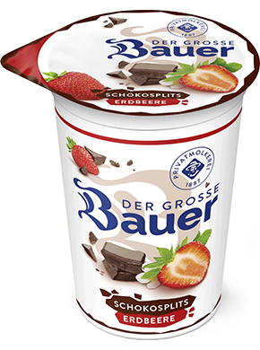 Der Grosse Bauer Joghurt Schokosplits Erdbeere 250g