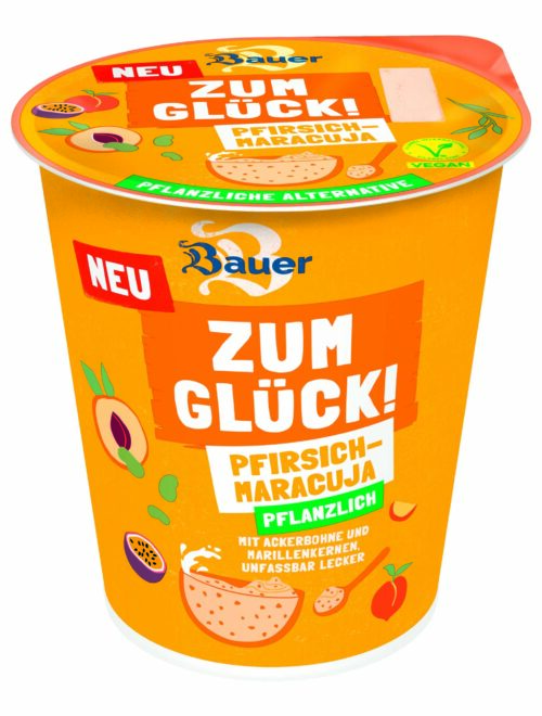 Bauer ZUM GLÜCK! pflanzliche Alternativen Pfirsich-Maracuja 350g