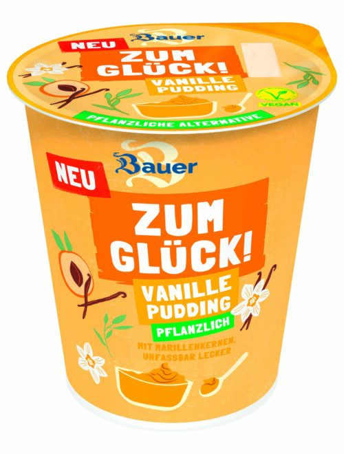 Bauer ZUM GLÜCK! pflanzliche Alternativen Pudding Vanille 350g