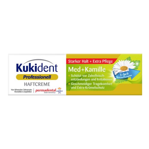Kukident Haftcreme Med + Kamille 40g