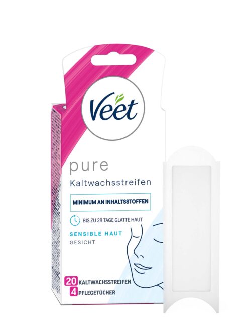 Veet pure Kaltwachsstreifen Gesicht sensible Haut 20ST