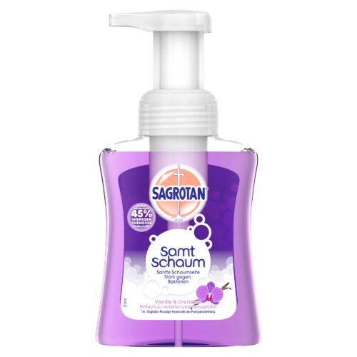 Sagrotan Samt-Schaum Seife Vanille & Orchidee 250ml