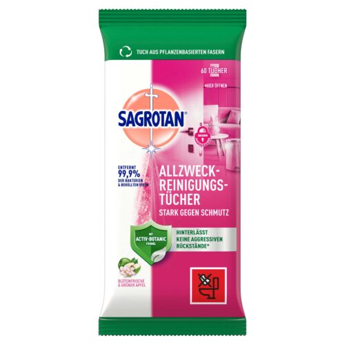 Sagrotan Allzwecktücher Blüten & Apfel 60ST