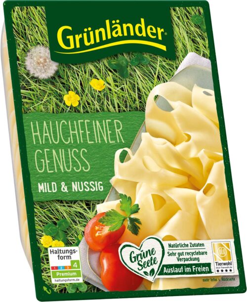 Grünländer Hauchfeiner Genuss mild & nussig 48% 110g