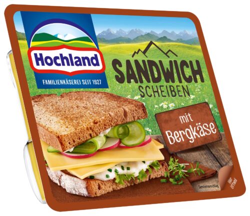 Hochland Sandwich Scheiben Bergkäse 45% 150g