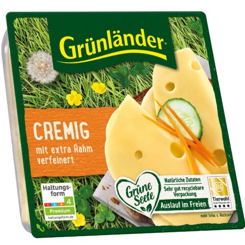 Grünländer Scheiben Cremig 53% 120g