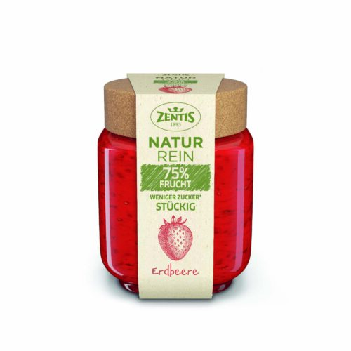 Zentis Naturrein 75% Erdbeere stückig 200g
