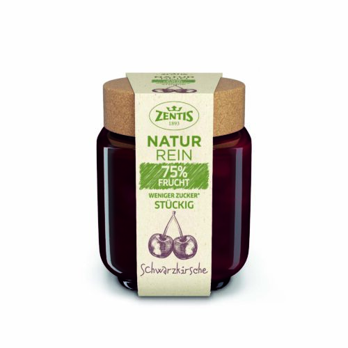 Zentis Naturrein 75% Schwarzkirsche stückig 200g