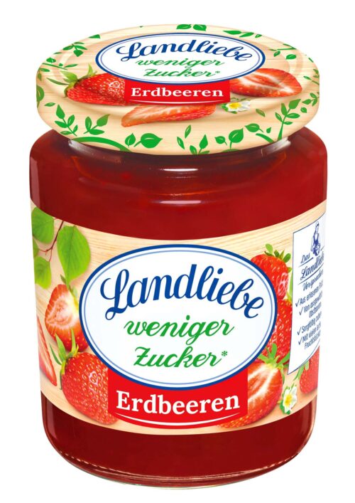 Landliebe weniger Zucker Erdbeere 180g