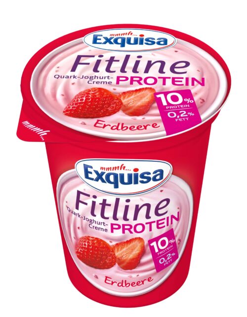 Exquisa Fitline Quark-Joghurt Protein Creme Erdbeere 400g
