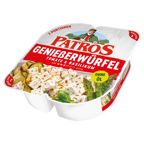 Patros Würfel Tomate & Basilikum 52% 135g