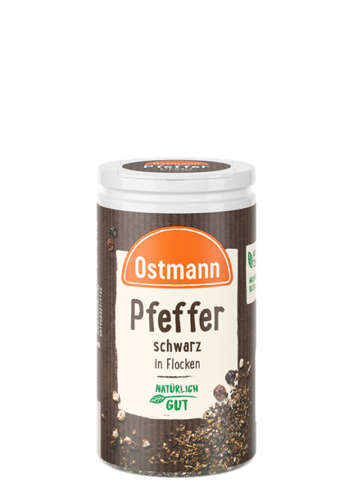 Ostmann Pfeffer schwarz in Flocken 25g