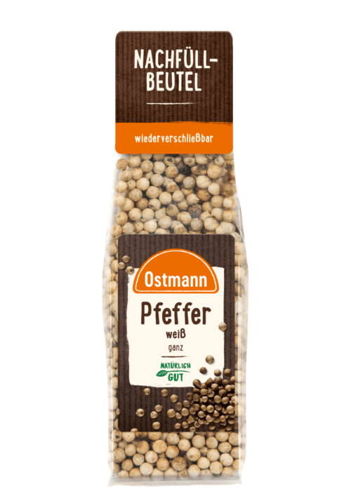 Ostmann Pfeffer weiß ganz - Beutel 60g