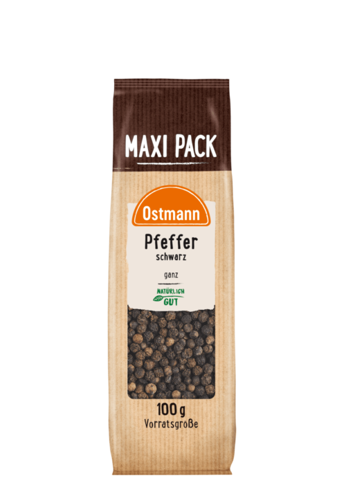 Ostmann Pfeffer schwarz ganz - Maxi Pack 100g