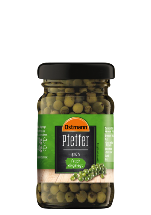 Ostmann Pfeffer grün eingelegt 70g