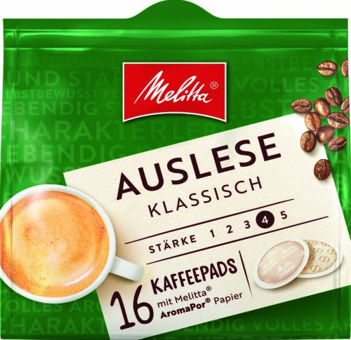 Melitta Auslese Klassisch Kaffeepads 16St 112g