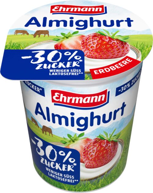Ehrmann Almighurt -30% Zucker Erdbeere 150g