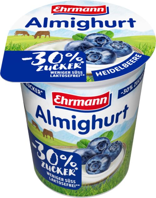 Ehrmann Almighurt -30% Zucker Heidelbeere 150g