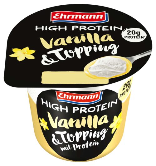 Ehrmann High Protein Pudding Vanille & Topping 200g