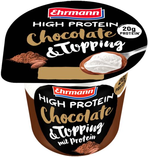 Ehrmann High Protein Pudding Chocolate & Topping 200g