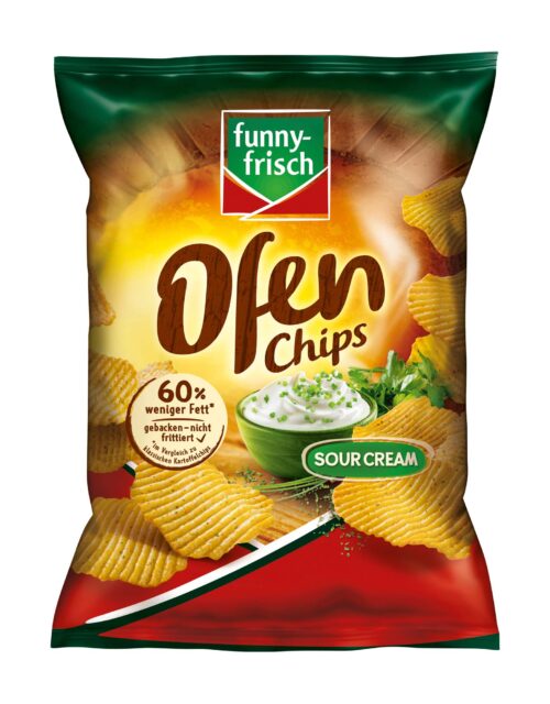 funny-frisch Ofen Chips Sour Cream 125g