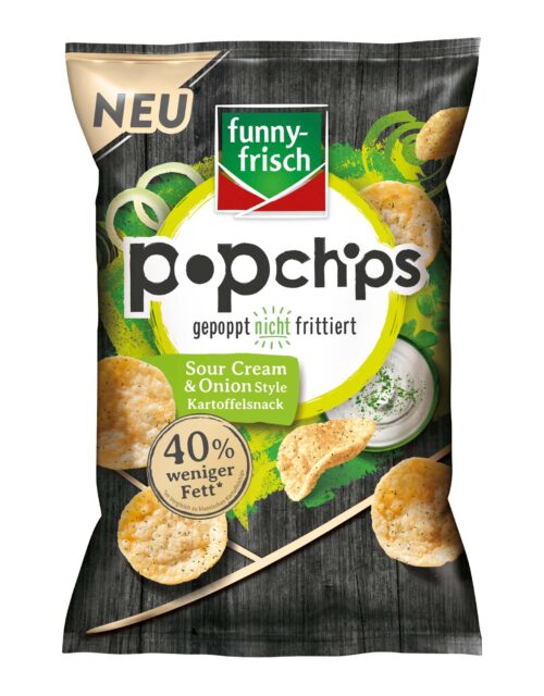 funny-frisch Popchips Sour Cream & Onion 80g