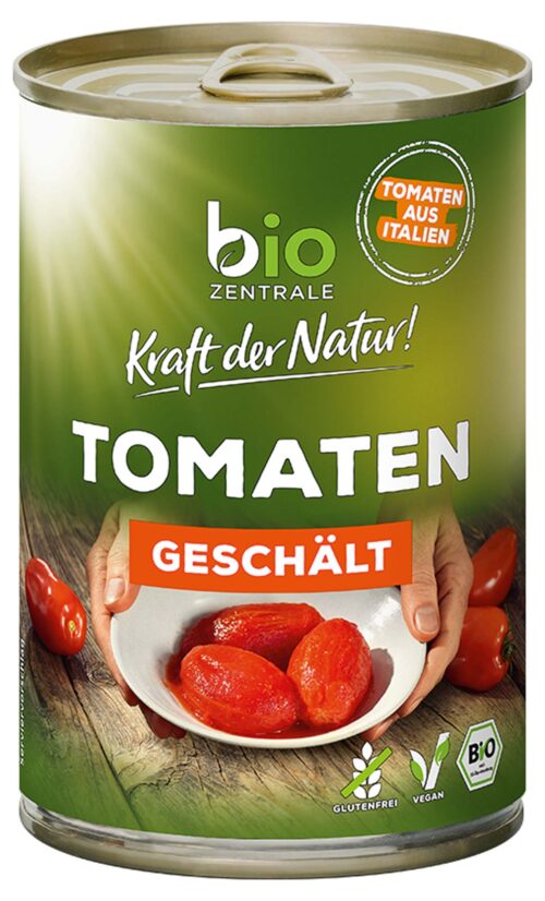 biozentrale Tomaten geschält 400g