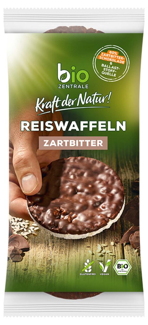 biozentrale Reiswaffel Schoko zartbitter 100g