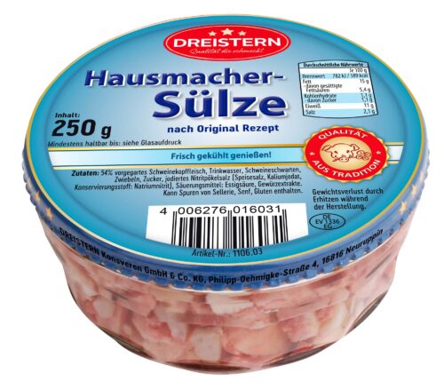 Dreistern Schweinskopfsülze 250g
