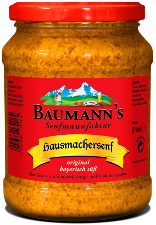 Baumann's Hausmachersenf süß 335ml