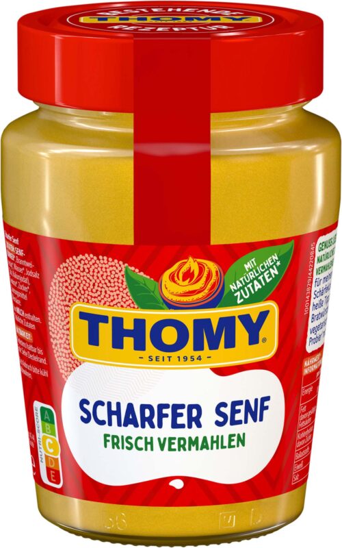 Thomy scharfer Senf Glas 250ml