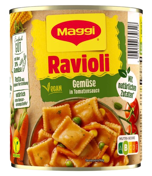 4005500330318 Maggi Ravioli Gemüse in Tomatensauce 800g