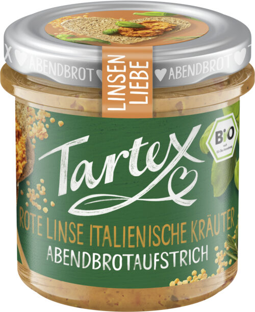 Tartex Bio Creme Rote Linsen italienische Kräuter 140g